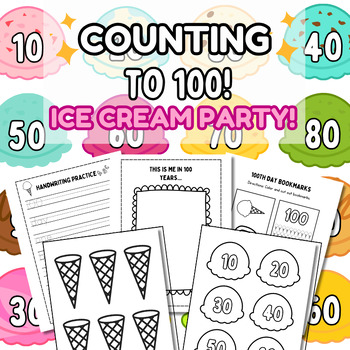 Preview of Summer End of Year Activities, Counting to 100, Counting by 5's,Skip Counting