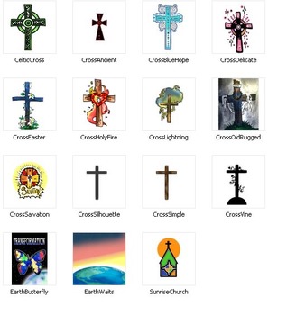 Preview of FREEBIE: 12 Christian Crosses
