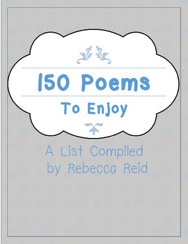 Preview of FREEBIE 150+ Poems to Enjoy (A List of favorite poems + links to most)