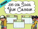 FREEBIE 2015-2016 Calendars