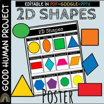 Preview of 2D Shapes Posters-Visual | Geometry | Editable