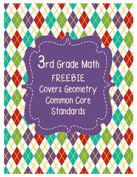 Preview of FREEBIE: 3rd Grade Common Core Standards Math Geometry