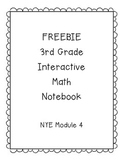 FREEBIE! 3rd Grade Interactive Math Notebook Module 4