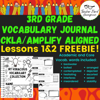 Preview of FREEBIE! 3rd Grade Vocabulary Journal (CKLA/Amplify Aligned) Lessons 1 &2