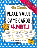 {FREEBIE} 4.NBT.1: Place Value Game Cards