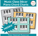 Music Class Decor - Piano Chord Charts