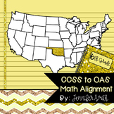 FREEBIE 6th Grade CCSS to Oklahoma Academic Standards Math