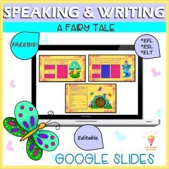 Preview of FREEBIE | A Fairy Tale | WORKSHEETS | GOOGLE SLIDES |Distance Learning