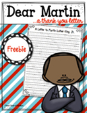 FREEBIE! A Letter to Martin Luther King Jr. Kindergarten a
