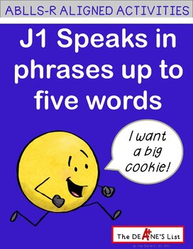 Preview of FREEBIE ABLLS-R ALIGNED ACTIVITIES J1 Speaks in Words for Phrases - Data Sheet