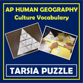 TARSIA PUZZLE | AP Human Geography Culture Vocabulary