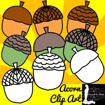 Preview of FREEBIE - Acorn Clip Art