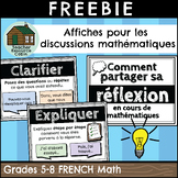 FREEBIE: Affiches pour les discussions mathématiques (Grad