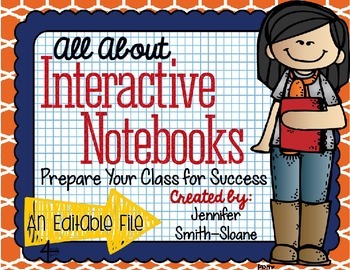 Preview of FREEBIE All About Interactive Notebooks Editable Expectation Guide