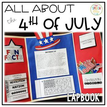 Preview of FREEBIE: All About the 4th of July Lapbook
