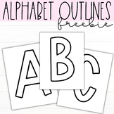 FREEBIE - Alphabet Outline Letters | Classroom Décor | Bul