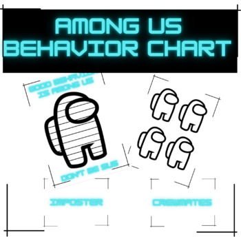 Preview of Among Us Behavior Rewards Chart-Students are Crewmates with One Secret Imposter!