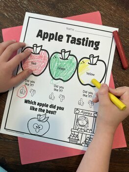 FREEBIE Apple Tasting Recording Worksheet by Mrs Jackson's Little Learners