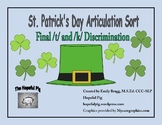 FREEBIE* St. Patrick's Day Articulation Sort: Final /t/ an