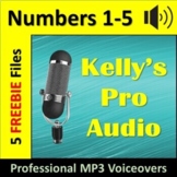 FREEBIE | Audio Clips | Sound Files | MP3s | Numbers One to Five