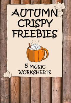 Preview of FREEBIE Autumn_Fall NO PREP Music Worksheets