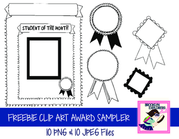 Preview of FREEBIE: Awards/Certificate Clip Art Set (20 Files)
