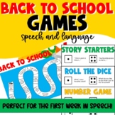 Back To School Activities for Speech Therapy