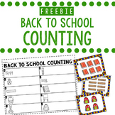 FREEBIE Back to School Count The Room to 10 with Worksheets