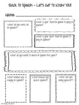 Preview of FREEBIE! Back to School Get to Know You Worksheets