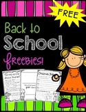 FREEBIE: Back to School Printables