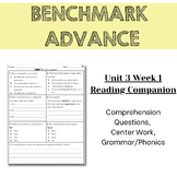 FREEBIE - Benchmark Advance 2nd Grade Unit 3 Week 1 Readin