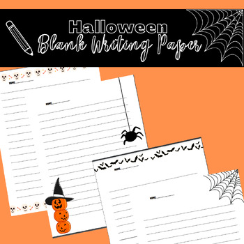 FREEBIE Blank Halloween Writing Paper by Success with Ms S | TPT
