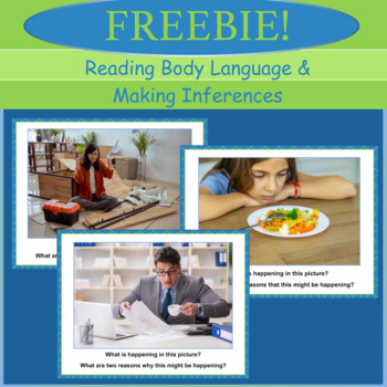 Preview of FREEBIE - Body Language & Making Inferences (Boom Cards, Google Slides, PDF)