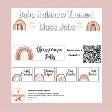 FREEBIE! Boho Rainbow Theme Classroom Jobs