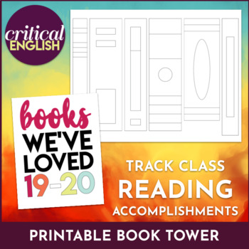 Preview of FREEBIE: Book Tower Printable
