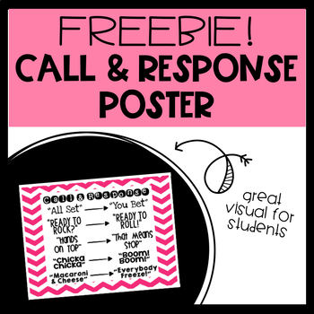 FREEBIE Call & Response Poster by Third in Hollywood | TPT