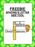 FREEBIE: Cat letter size checker / space checker for STRUG