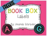 FREEBIE- Chalkboard Book Box Labels