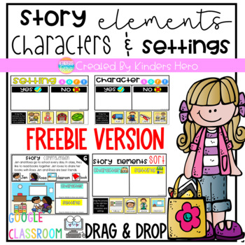 Characters and Settings FREEBIE for Google Slides by Kinders Hero