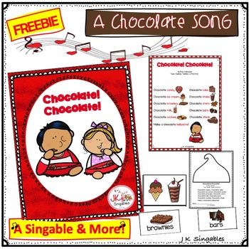 Preview of FREEBIE! Chocolate, Chocolate Song for PreK and Kindergarten