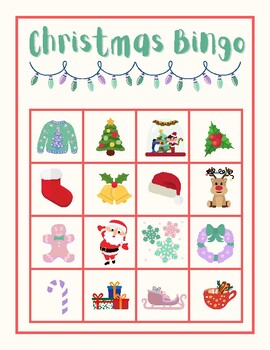 FREEBIE-Christmas Bingo by Chatter and Chew SLP | TPT