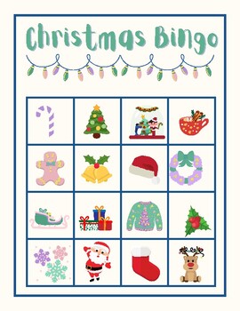 FREEBIE-Christmas Bingo by Chatter and Chew SLP | TPT