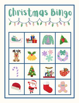 FREEBIE-Christmas Bingo by Chatter and Chew SLP | TPT