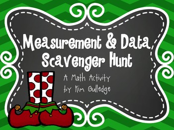 Preview of Christmas Measurement and Data Scavenger Hunt