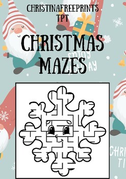 BEST VALUE 30 Christmas Mazes Instant Download Christmas Mazes for