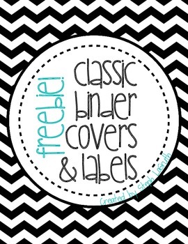 Preview of FREEBIE! Classic Binder Covers & Labels!