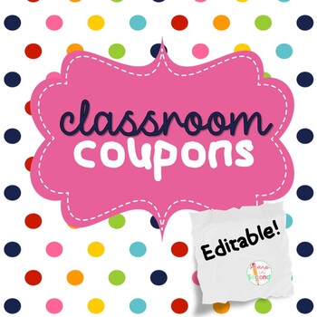 Classroom Coupons by Shakin it up with Mrs Shannon