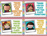 FREEBIE Classroom Donation Thank You Cards