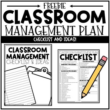 Freebie | Classroom Management Plan Checklist and PowerPoint | TPT