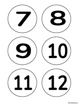 FREEBIE: Classroom Number Labels 1-24 by The Running Classroom | TPT